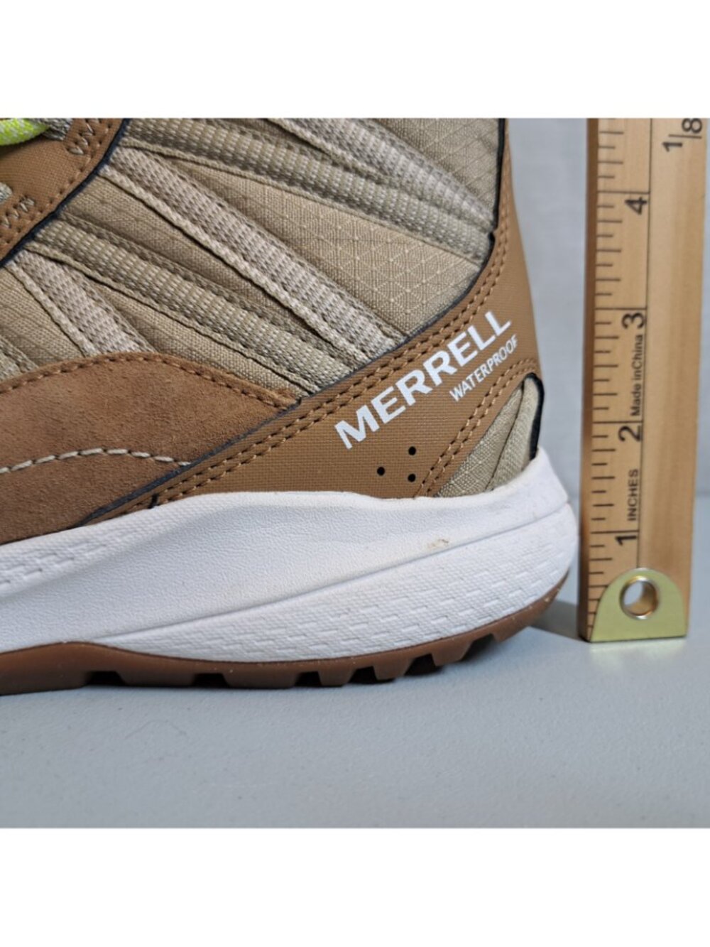 Merrell Bravada Edge 2 Boots Womens 6.5 Tan Brown Hiking Waterproof Trail Suede - Picture 3 of 8
